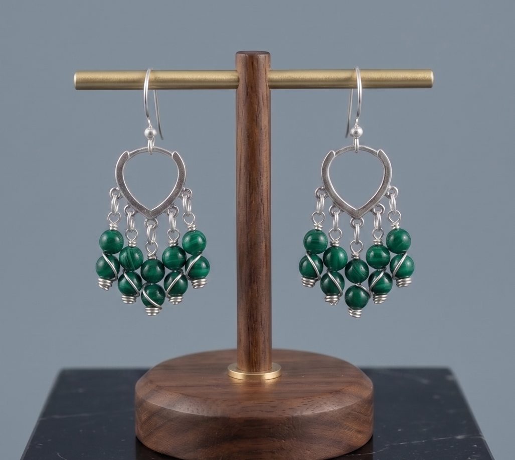 Chandelier Earrings green